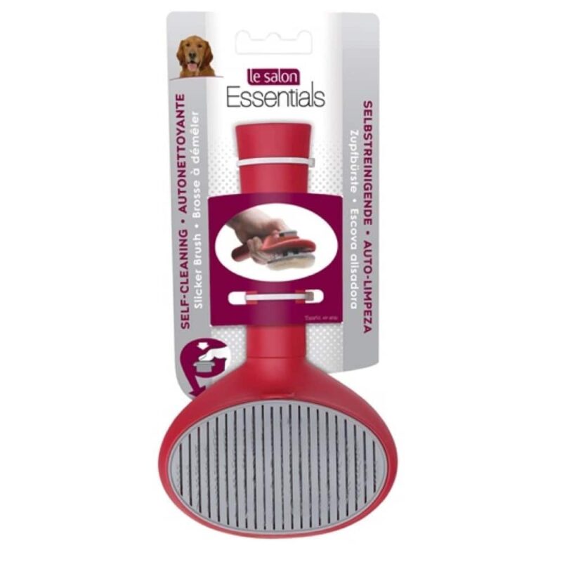 Hagen Le Salon Essentials Self Cleaning Slicker Brush for Dogs
