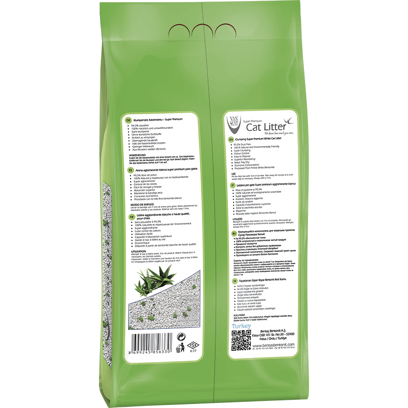 VanCat Ultraclupming Cat Litter Aloe Vera 3