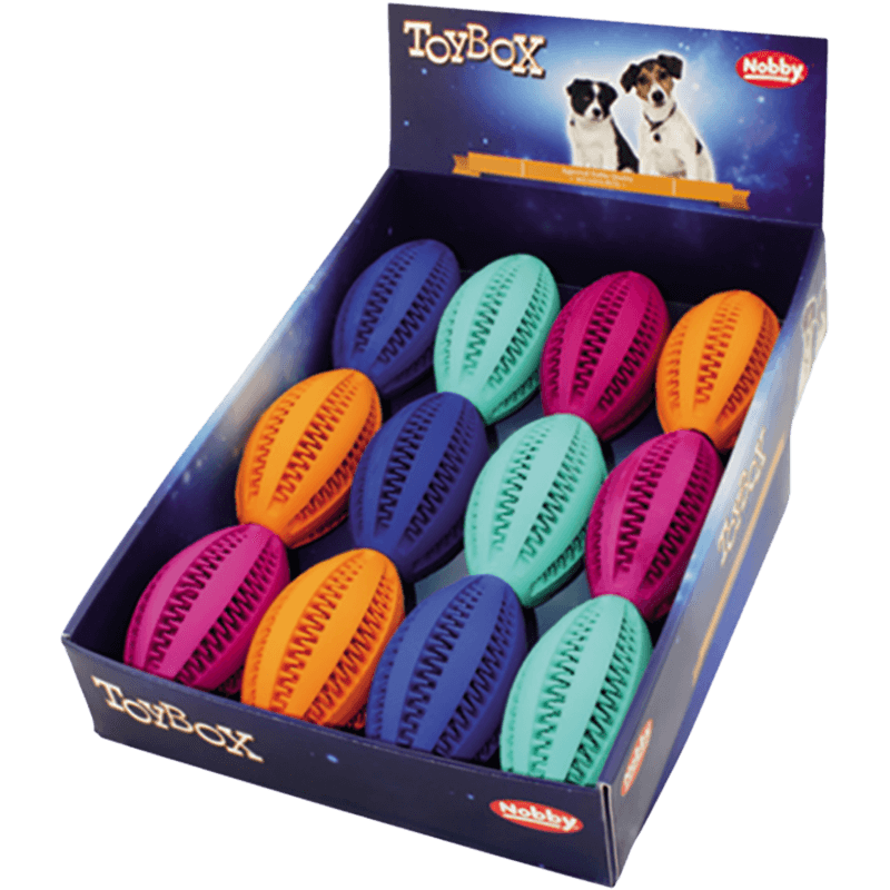 Nobby Rubber Dental Rugby Ball