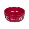 SinaVet Nobby Ceramic Bowl Red DOG