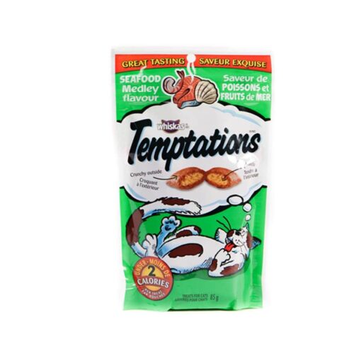 SinaVet Whiskas Temptations Treats for Cats Seafood Medley Flavour