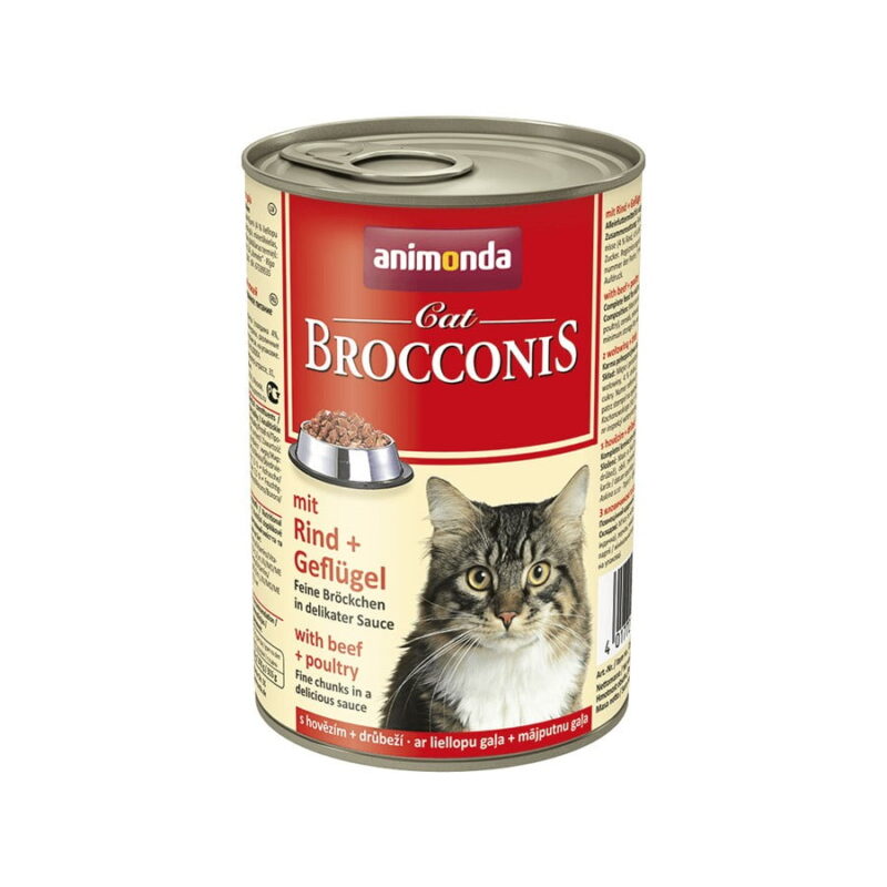 Sinavet Animonda Brocconis Cat Wet Food Beef and Poultry 400 g
