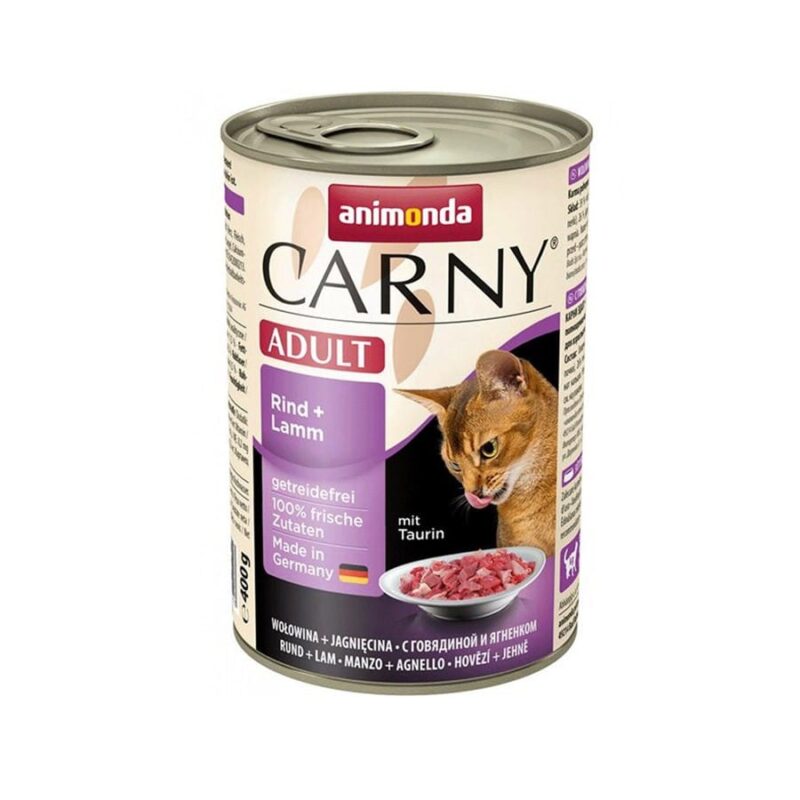 Sinavet Animonda Carny Cat Wet Food Adult Beef and Lamb 400 g