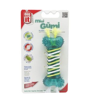 اسباب بازی جویدنی، تمیز کننده دندان، سایز کوچک، مدل مینی گامی، برند هگن، floss & clean