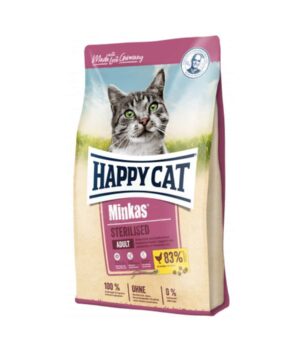 غذای خشک گربه بالغ، عقیم شده، 10 کیلوگرمی، مدل مینکاس، هپی کت
