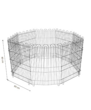 پارک سگ، 8 ضلعی، 60*80 سانتیمتر، استیل