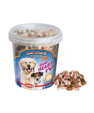 تشویقی نرم استار اسنک، مخصوص سگ، طرح قلب دو، 500 گرمی، نوبی
