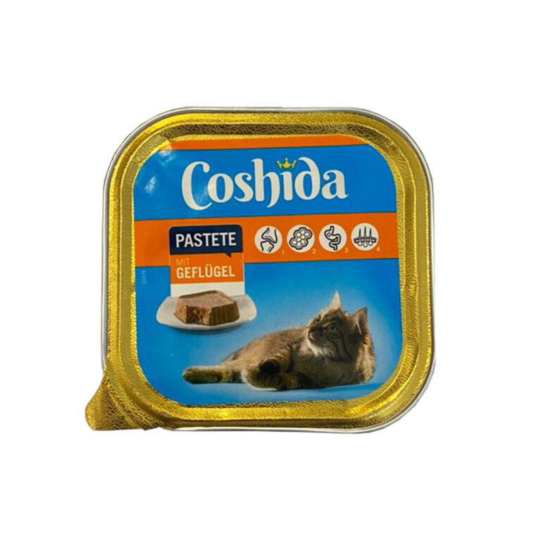 غذای کاسه ای گربه، حاوی گوشت مرغ، پاته، 100 گرمی، برند کوشیدا سیناوت