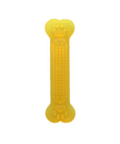 اسباب بازی دندانی ژله ای، طرح استخوان، مخصوص سگ، زرد
