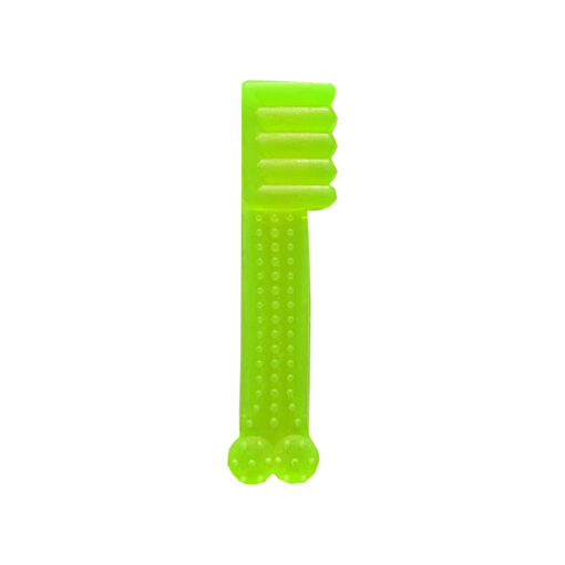 اسباب بازی دندانی ژله ای، طرح مسواک، مخصوص سگ، سبز