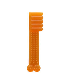 اسباب بازی دندانی ژله ای، طرح مسواک، مخصوص سگ، نارنجی