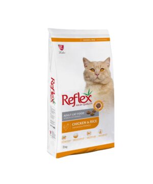 غذای خشک گربه بالغ، حاوی مرغ و برنج، 2 کیلوگرمی، رفلکس