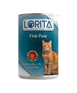کنسرو مخصوص گربه، حاوی ماهی، پاته، 400 گرمی، لوریتا