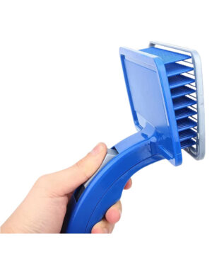 برس جمع کننده مو، پلاستیکی، تخلیه دار، مخصوص سگ و گربه، طرز استفاده-1