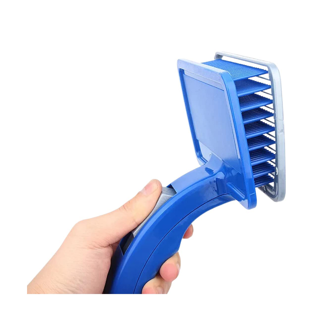 برس جمع کننده مو، پلاستیکی، تخلیه دار، مخصوص سگ و گربه، طرز استفاده-1