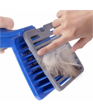 برس جمع کننده مو، پلاستیکی، تخلیه دار، مخصوص سگ و گربه، طرز استفاده-2