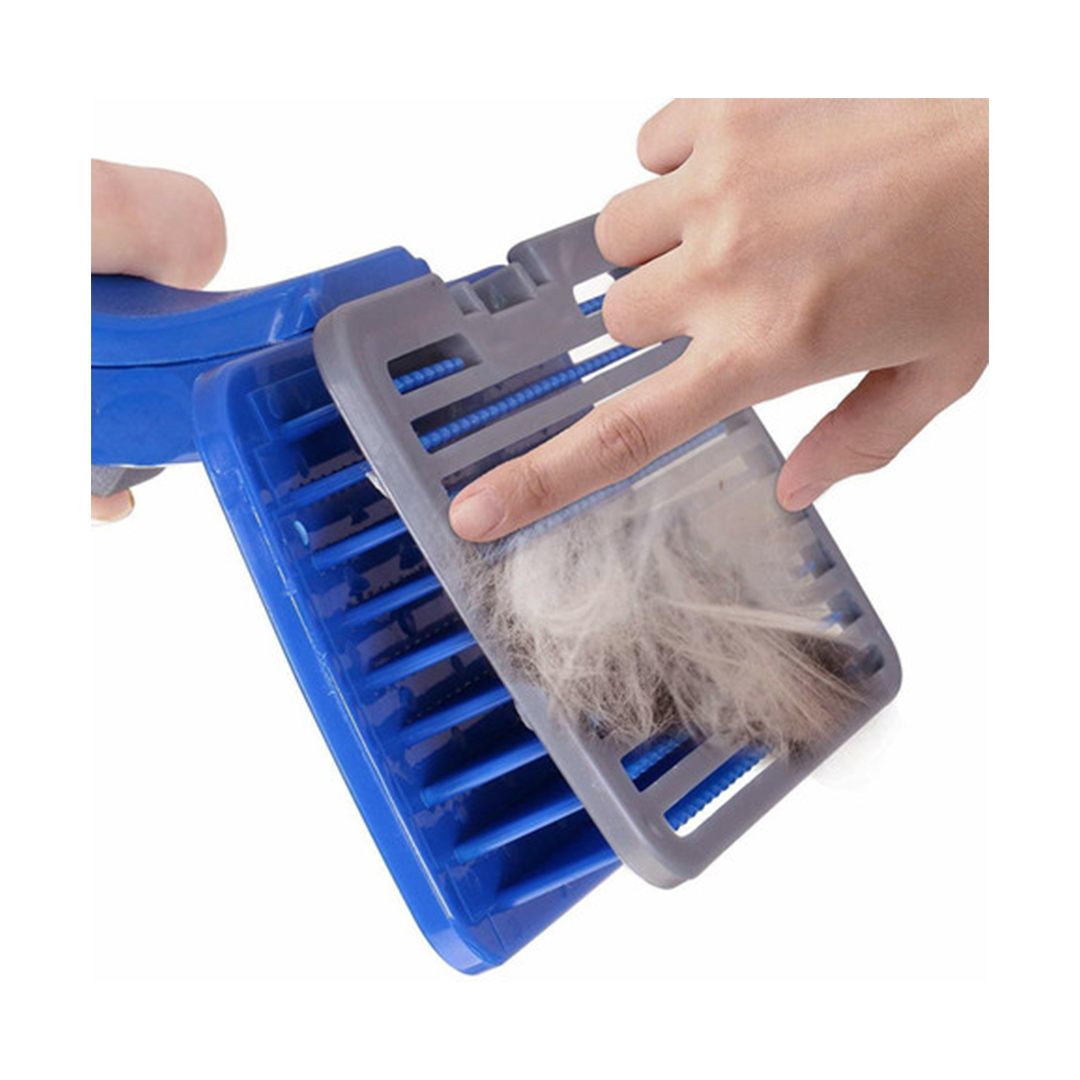 برس جمع کننده مو، پلاستیکی، تخلیه دار، مخصوص سگ و گربه، طرز استفاده-2