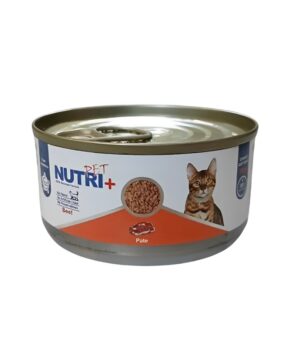 کنسرو گربه، گوشت گوساله، پاته، 120 گرمی، نوتری پلاس