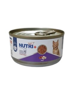 کنسرو گربه، گوشت مرغ و گوساله، پاته، 120 گرمی، نوتری پلاس