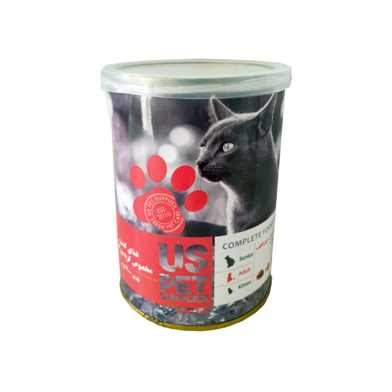 کنسرو گربه، حاوی مرغ، کدو تنبل و سنبل الطیب، 430 گرمی، یو اس پت