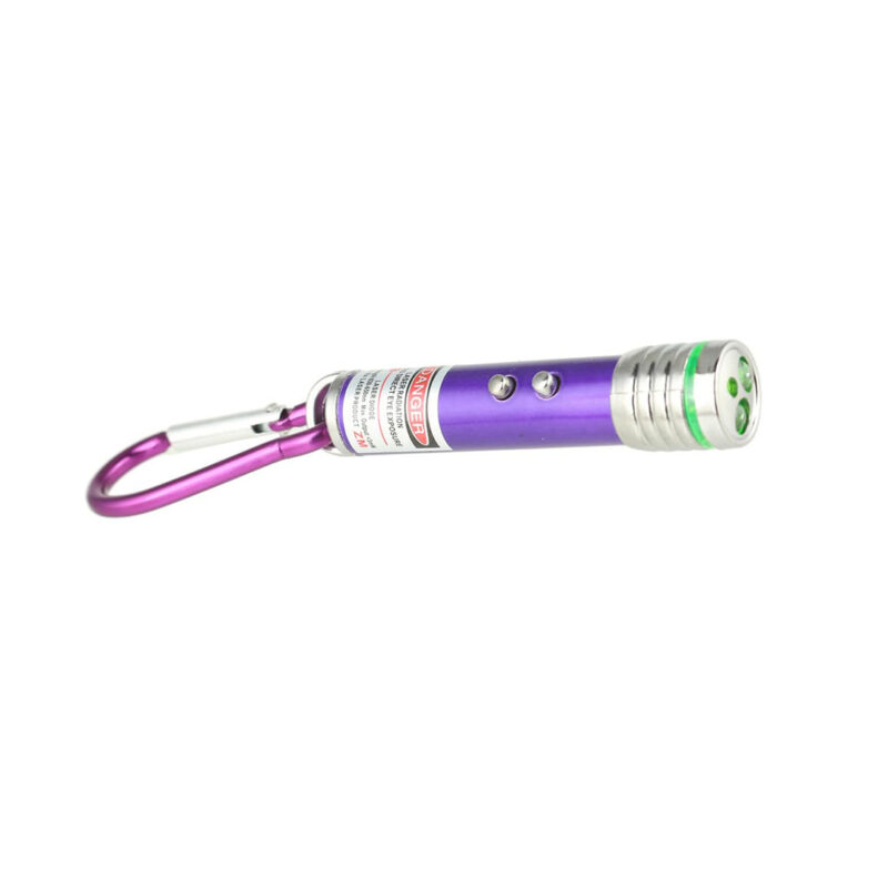 اسباب بازی لیزری گربه، 3 در 1، با گیره، طراحی جدید، بنفش-1