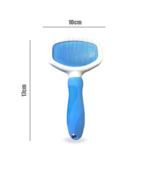 برس سیمی نرم سگ و گربه، پت اند تو، متوسط، آبی