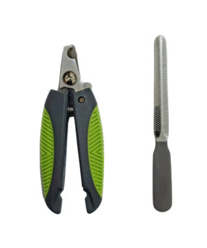 ناخنگیر انبری، همراه سوهان، مخصوص سگ و گربه، متوسط، L2، چانگ، سبز فسفری طوسی