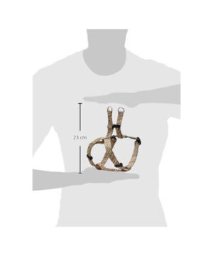 قلاده کتفی سگ، بدون بند، طرح جنگل، بژ، سایز S، داگیت، اندازه