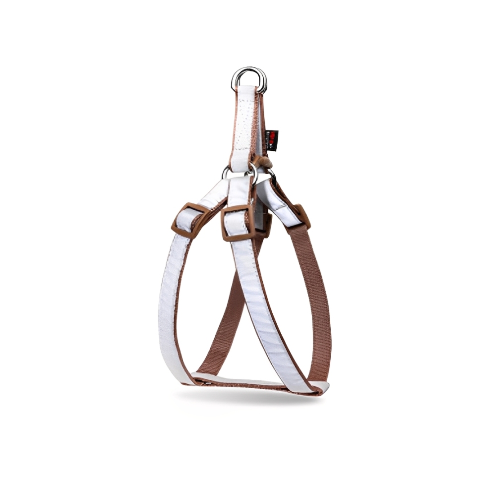 قلاده کتفی شبرنگ سگ، بدون لید، سایز 2، نیناپت، قهوه ای