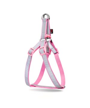 قلاده کتفی شبرنگ سگ، بدون لید، سایز 2، نیناپت، صورتی