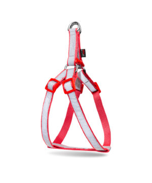 قلاده کتفی شبرنگ سگ، بدون لید، سایز 2، نیناپت، قرمز