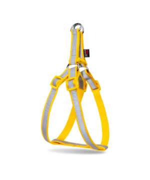 قلاده کتفی شبرنگ سگ، بدون لید، سایز 2، نیناپت، زرد