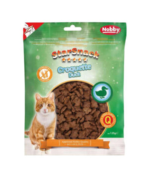 تشویقی استار اسنک گربه، مدل کروکت، 125 گرمی، نوبی، اردک