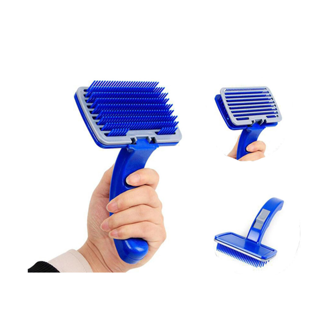 برس جمع کننده مو، پلاستیکی، تخلیه دار، مخصوص سگ و گربه-2